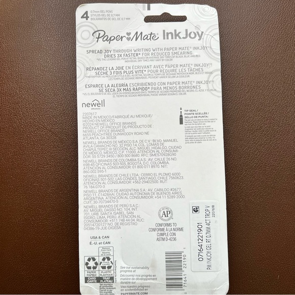 NWT Paper Mate InkJoy Multi Color Gel Pens 0.7mm - Picture 5 of 5